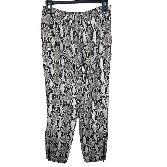 NEW A.L.C Women's Size 4 Elijah Python Snake Print Relaxed Fit Pull On Pants - Picture 5 of 8